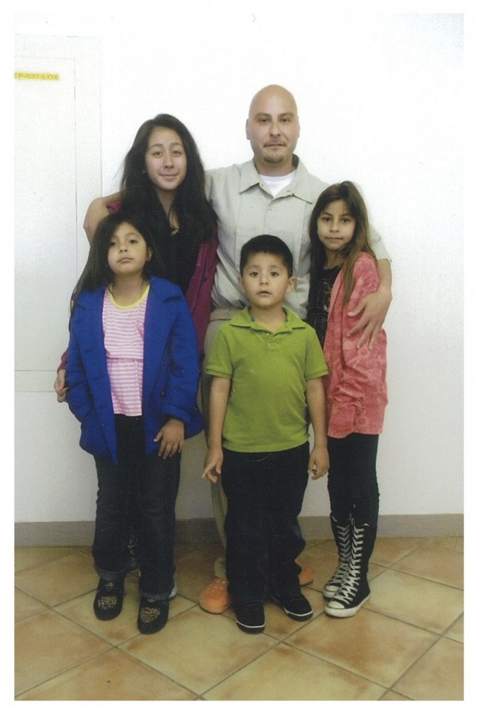Ricardo with his wife and three children 